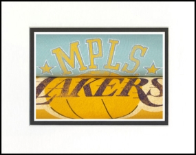 Los Angeles Lakers Vintage T-Shirt Sports Art